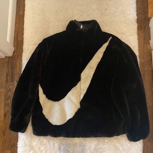 Faux Fur Nike Jacket